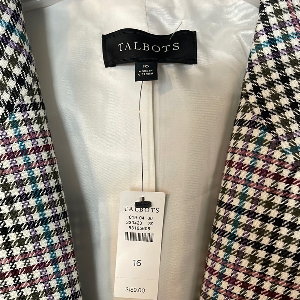 Talbots Checkered Blazer - Picture 4 of 7